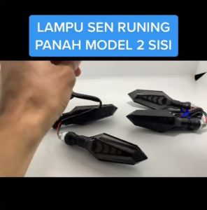 Lampu Sen Running Model Panah Biru & Sen Kuning Universal Untuk Semua Motor