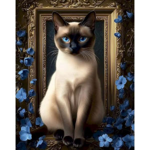 40x50cm Paint By Numbers Black Cat Frame for Adults Kids Diy Crafts Paint Kit Wall Art Animals Picture Coloring Gift