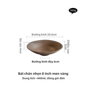 YOGEHOME | Bát Sứ Đựng Mì Hấp Dẫn An Toàn Khi Sử Dụng Lò Vi Sóng
