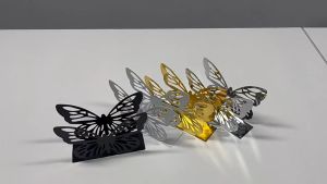 Napkin Holder Serviette Tempat Tissue Stainless Tempat Tissue Metal Holder Napkin Clip Kotak Tisu