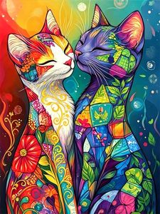 HUACAN Diamond Painting Cat Animal Cartoon Full Drill Diamond Mosaic News 2026 Colorful Rhinestones Pictures Handmade