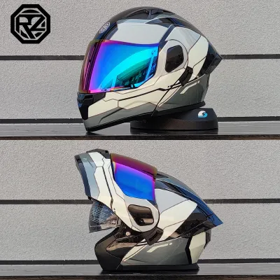 ORZ | Motorcycle Helmet with Bluetooth Double Lens Modular Design
