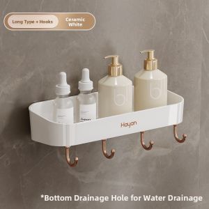 Hayan | Wall-Mounted Corner Storage Rack for Bathroom