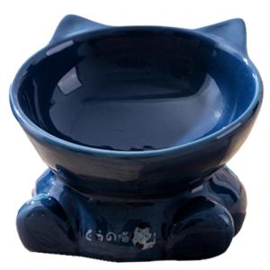 hipidog | Ceramic Large-Mouth High-Footed Bowl for Pets