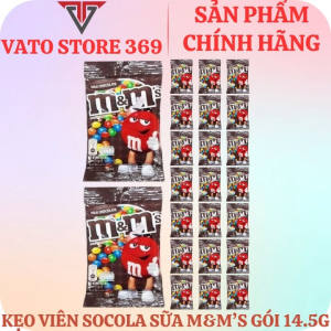 Kẹo socola sữa M&M milk chocolate nâu gói 14.5g