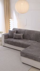 Sofa cushion plush sofa cushion universal full cover non-slip fabric all-inclusive universal cover set