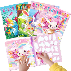 Childrens Crafts Toy Montessori Sticker Piant Book by Number Art & Crafts Activities for Girls Toddlers Creative Handmade Toys