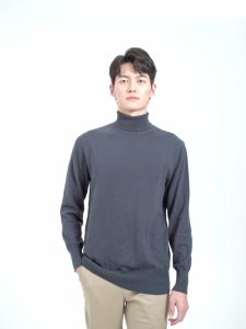 GIORDANO Men Sweaters Turtleneck Solid Color Comfy Warm Sweaters 12-Stitch Knitting 100% Cotton Simple Casual Sweaters 18052621