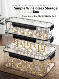 Luxury Dustproof Pest-Resistant Wine Glass Storage Box
