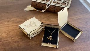 Kalung Arab Custom – Desain Tulisan Alhamdulillah Lapis Emas 24K