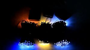 MultiColor String Lights Outdoor 12 Meter 100 LED Solar Powered Christmas Lights Waterproof Solar Fairy Xmas Tree Lights