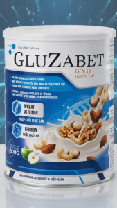 Gluzabet Gold (800g) - chuyên biệt cho người tiểu đường Hỗ trợ ổn định đường huyết ngừa biến chứng ăn ngon ngủ ngon