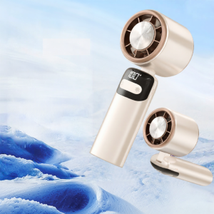 Portable Mini Handheld Fan Ultra Long Battery Life Rechargeable Cooling Quiet Operation Ice Cooling Electric Fan Compact Size