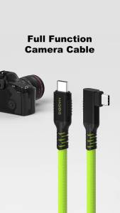 Hagibis | Hagibis USB-C Camera Connection Cable USB C Right Angle Tethering Cable Fast Data Transfer and Live Preview for Canon Nikon Sony