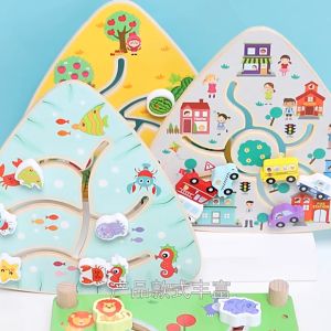 Đồ Chơi Trẻ Em Bảng Mê Cung Bằng Gỗ Nhiều Chủ Đề Giúp Rèn Luyện Trí Nhớ Cho Bé-Tiệm Nhà Sóc 2023