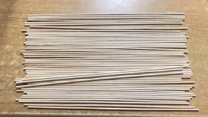 20/50PCS Cake Dowels Wood Bamboo Sticks 30/50cm Wood Sticks Wooden Dowel Rod for Crafts and DIY Projects