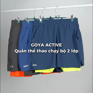 Quần Thể Thao Chạy Bộ Nam 2 Lớp GOYA ACTIVE Năm 2026 - Hỗ Trợ Cơ Bắp Giảm Ma Sát Thoáng Khí