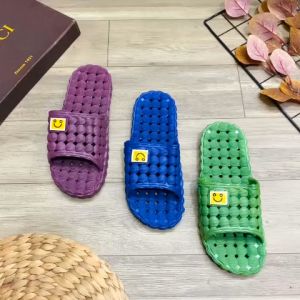 (HCM) Dép nhựa dẻo lỗ Mặt Cười đi trong nhà tắm cho Nam Nữ quai ngang siêu bền siêu rẻ chống trơn trượt - iDÉP DL122