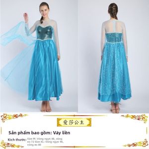 Đầm Hóa Trang Công Chúa Elsa và Anna Halloween