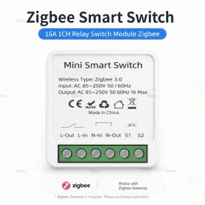 Zigbee Smart Switch Extreme Mini Smart Home Relay External Module Breaker Remote Control Via TUYA Smart Life APP Zigbee2mqtt