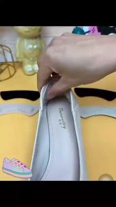 แผ่นกันรองเท้ากัด ฟองน้ำนุ่มสบาย สีดำ สีเนื้อ