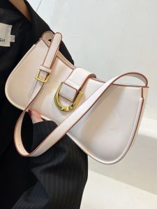 Fashionable Casual Commuter Womens Handbag 2023 Spring Summer New Style Small Square Shoulder Bag Stylish Underarm Bag