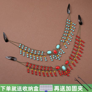 Ethnic Minority Style Tibetan Headwear Forehead Chain Ancient Desert Vacation Hair Accessories Travel Photography Fashionable