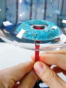 แก้วไวน์แดง แก้วแชมเปญ แก้วไวน์คริสตัลสีฟ้า ทรงปากกว้าง เซ็ต 2 ใบ ดีไซน์โมเดิร์น ของใช้ในบ้านพรีเมี่ยม พร้อมส่งจากไทย Red Wine Glasses Set Crystal Glass Goblet Creative Inclined Mouth Concave Bottom Champagne Wine Cup