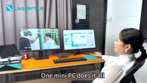LeaderHub LP5C Mini PC with Intel Core i5-12450HX 8-Core 12-Thread Up to 4.4GHz 16GB DDR4 RAM 512GB SSD Dual 4K 60Hz HDMI 5× USB 3.0 Gigabit Ethernet Wi-Fi 6 Bluetooth 5.2 TPM 2.0 Windows 11 Pro VESA Mountable | JG Superstore