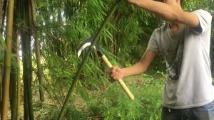 2in1 เคียวหัวขวาน เคียวเหล็กแมงกานิส ญี่ปุ่น สำหรับตัดแต่งกิ่งไม้ ตัดไม้ อเนกประสงค์