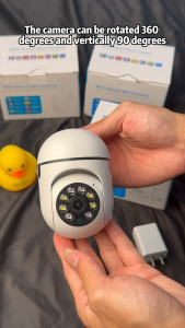 Kamera CCTV V380 Pro CCTV Mini Jarak Jauh CCTV Dalam dan Luar Ruangan 360 Panorama Nirkabel WiFi Terhubung ke Ponsel 1080P Kamera Keamanan Cerdas untuk TV Rumah atau Ponsel Jarak Jauh