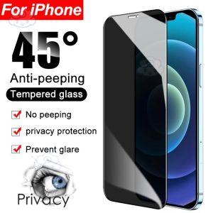 Anti-peeping Full Coverage Privacy Screen Protection Privacy Tempered Glass for IPhone 15 14 13 12 11 Pro Max 12 13 Mini Plus X XR XS Max 8 7 6 6s Plus SE