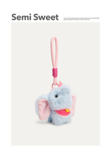 Fragrant Plush Elephant Bag Ornament Keychain