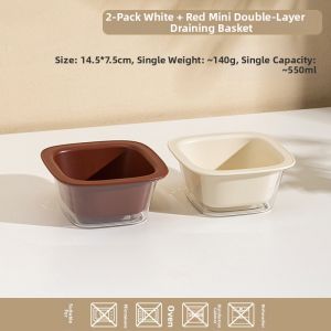 Two-layer Fruit Washing Colander