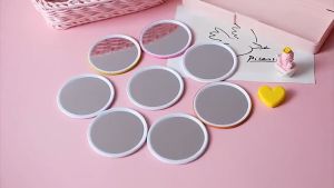 TERLARIS..Cermin Kaca Bulat Kecil Dandan Rias Motif Kartun Lucu Murah Make Up Kosmetik Cosmetic ORIGINAL