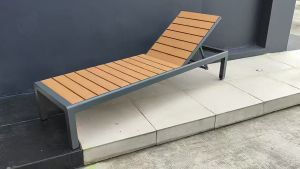 AeroWood Outdoor Lounger/ Coastline Adjustable Sunbed - FRM8084