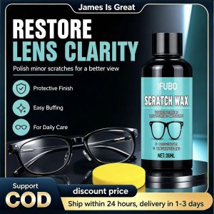 Glasses Scratch Repair Cream - Glasses Lens and Frame Polish Lens Scratch Polishing Repair Paste Suitable for All Glasses