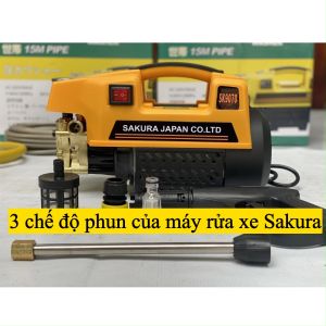 MÁY RỬA XE ÁP LỰC CAO 2500W SAKURA NHẬT BẢN
