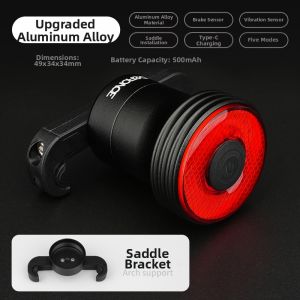 DEROACE | Smart Induction Rear Bike Light USB Charging