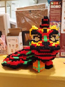 (Ready Made)Lion Dance Building Block 舞狮积木摆件-成品发货