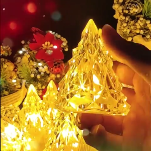 LED Crystal Ice Mountain Nightlight Iceberg Shape Bedside Lamp Christmas Party Home Decorative Ornaments Lamp