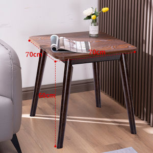 ตารางข้างไม้เนื้อแข็ง รูปทรงเหลี่ยม สำหรับโซฟาในห้องนั่งเล่น ขนาดเล็ก บ้านสไตล์อินส์ โมเดิร์น สบาย สไตล์ยูนิวัล ห้องนั่งเล่น ที่วางของข้างเตียง