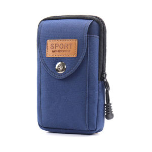 กระเป๋าคาดเอวแบบมีฟังก์ชันหลายอย่างสำหรับผู้ชาย กระเป๋าใส่โทรศัพท์มือถือกันน้ำ กระเป๋าคาดเอวสำหรับวิ่งกลางแจ้งแบบลำลอง สไตล์สปอร์ต กระเป๋าคาดเอวแบบหนังสือพิมพ์แบบซ้อน