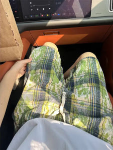 Quần Short Nam Mùa Hè Mỏng Màu Xanh Lá Cây Nhuộm Màu Cổ Điển Quần Vải Cotton Phong Cách Đường Phố Quần Áo Công Sở Cỡ Năm