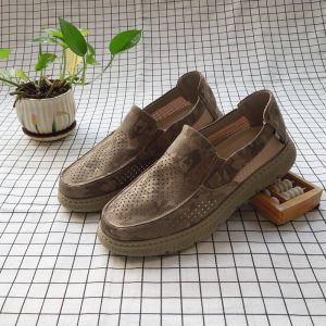 Ultra-Light Breathable Casual Canvas Shoes for Teens And Young Adults Beijing Style Slip-On Mens Shoes Fashionable And Versatile