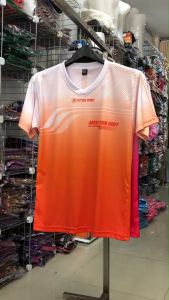 Move your body ลายสีสดใสคาดหน้าอก เสื้อกีฬา เนื้อผ้าไมโครซับลาย  ไซส์ M-3XL ทำเสื้อทีม เสื้อวิ่ง เสื้อใส่เที่ยว ใส่ทำงาน ไม่ร้อน แห้งเร็ว ไม่ต้องรีด ผลิตโรงงานไทย