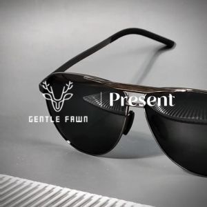 Gentle Fawn Kacamata Sunglasses Polarized Stainless Steel Keren Model Aviator Fashion Pria Anti UV400 3028X