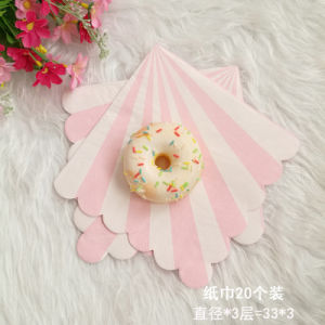 INS Internet Celebrity Childrens Birthday Party Pink Paper Pallet Paper Cup Disposable Tableware Cake Dishes Picnic Plate