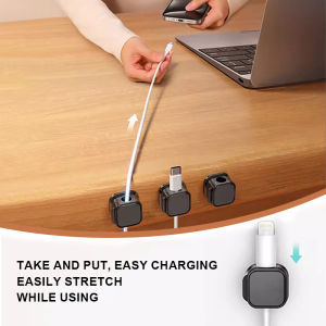 Searetal 10 cái Dây cáp khóa kẹp dây không đục lỗ Winder dây Quản Lý Chủ Fixer dụng cụ cuốn dây kẹp dây