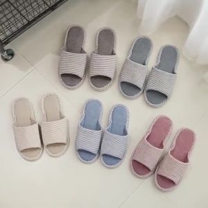 Dép mây tre đan đi trong nhà dép vải bố đũi canvas nam nữ mang rất mát chân hút mồ hôi chống nứt gót hôi chân dép vải sọc nhỏ